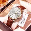 Nuevo reloj de pulsera para hombre de cuarzo, totalmente automático, no mecánico, con calendario, impermeable, ultradelgado, luminoso, venta al por mayor transfronteriza
