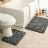 Tapete de Chão para Banheiro Transfronteiriço Pequeno Pedra Coral Veludo Tapete de Chão Banheiro Tapete de Vaso Sanitário em Forma de U Amazon Temu Atacado