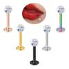 Amazon AliExpress Aço inoxidável galvanizado piercing jóias encapsulamento completo diamante bola lábio unha cerâmica macia lama diamante lábio decoração