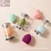 Esponja de Maquiagem, Macia e Não Grudenta, Conjunto em Caixa de Presente, Esponja para Base Líquida, Formato de Cabaça, Logo Personalizável, Pincel de Pó para Finalização