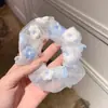 2026 Novo Estilo Estilo Floresta Elástico Alto Prendedor de Cabelo com Laço Preguiçoso, Corda de Cabelo para Rabo de Cavalo em Tecido de Renda para Mulheres