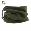 Bufanda de forro polar para deportes al aire libre para hombres y mujeres en invierno, máscara de ciclismo, cubierta para el cuello con cordón multifunción, gorro