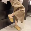 Pantuflas peludas estilo Birkenstock para mujer, estilo coreano, nueva colección otoño/invierno 2026, diseño sin cordones, forradas de felpa para abrigar y con diseño de punta cerrada