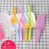 Cuchillo y tenedor desechables para pastel de cumpleaños, juego de plato de cuchillo y tenedor de plástico para pastel, juego combinado de tres cuchillos y tenedores para pastel de cumpleaños
