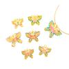 Tienda de oro con fuerte retención de color, colgante de mariposa con flor de pulso de oro de arena de Vietnam, accesorios de bricolaje, collar, cadena de suéter, accesorios dulces