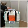 Bolsa de Viaje de Gran Capacidad Tendencia Empalme Colgable con Ruedas Bolsa de Almacenamiento para Viajes de Negocios Compartimento Independiente para Zapatos Estilo Japonés Bolsa de Gimnasio para Mujer