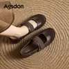 Zapatos Mary Jane Augushideng para Mujer 2026 Nuevo Estilo Vintage de Otoño con Aumento Interno de Altura, Elegantes y Cómodos para Usar con Faldas