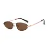 Óculos de Sol Estilo miu OMU A52S Titânio Puro Feminino 52 Estilo Old Money Elegante Armação Pequena Cat Eye Óculos de Sol MM98755