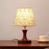 [Transfronterizo] Lámpara de mesa de cerámica estilo chino para dormitorio y sala de estar con pantalla de tela, pantalla de lámpara vintage para sala de té, decoración de mesita de noche estilo antiguo