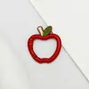 Llavero con Hebilla de Resorte Colorida en Forma de Manzana Juguete de Dibujos Animados Cadena para Teléfono Móvil Lindo Versátil Hecho a Mano DIY Accesorios de Joyería