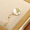 August Osmanthus Perfumado Estilo Nacional Leve Luxo Natural Concha Diamante Borla Broche Cheongsam Hanfu All-match Pin Feminino