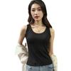 2026 Nuevo Estilo de Verano Chaleco de Punto con Cuello Redondo para Abrigo, Corte Ajustado, Adelgazante, Top Interior Pequeño sin Tirantes sin Mangas para Mujer, Verano