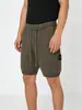 Insígnia de Braçadeira Estilo Clássico Stone Island Transfronteiriça Gaze de Algodão Respirável Tricô Lavado Shorts Casuais Calças de Cinco Pontos