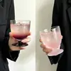 Vaso de vidrio de alta calidad de boca ancha y tallo corto, vaso especial delgado para cóctel, hielo, Americano, café con leche, taza para bebidas