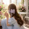 Pinza de Plátano con Lazo de Estrella a Cuadros Fresco, Pinza Atmosférica para Cola de Caballo, Accesorio para el Cabello de Pinza de Tiburón de Alta Gama para Mujeres