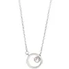 Collar de Cadena Deslizante con Cuentas Circulares, Sencillo y Creativo, Estilo Minimalista Único, Cadena para Clavícula para Mujer, Fresco y Versátil