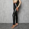 Leggings de PU de cintura alta
