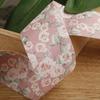 Palácio Estilo Rosa Flor Impressão Cinto Presente Flores Brinquedo Carro Pendurado Ornamento Arco DIY Acessórios Para Cabelo Material Fita