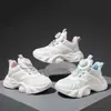 Zapatos Deportivos para Niños y Niñas, Zapatos de Malla, Doble Malla Transpirable de Verano, Zapatos Blancos para Estudiantes, Versátiles, Suela Suave, Zapatos Tipo Dad para Niñas