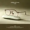 Gafas Danyang Estilo Coreano Gafas de Acero Plástico Retro Adelgazantes de Rostro Montura Completa Monturas de Gafas Modernas Se Pueden Personalizar con Lentes de Graduación 2215