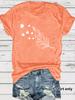 Amazon Comercio Electrónico Transfronterizo Exportación Camiseta Estampado Floral Manga Corta Suelta Moda Camiseta