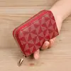 Porta-Cartões Feminino Exquisito Moda Compacto Múltiplos Compartimentos para Cartões Grande Capacidade Ultra Fino Compartimento para Identidade Porta-Cartão de Crédito Bancário Anti-Desmagnetização
