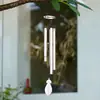 Campanilla de viento hecha a mano transfronteriza de múltiples tubos, colgante de lugar escénico DIY, colgante de campana de viento con bendición para balcón, patio exterior, templo