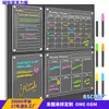 Calendario Acrílico Magnético Transparente Tablero de Mensajes Planificador de Estudio Tablero de Notas Pegatina para Refrigerador Tablero de Exhibición Personalización
