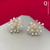 Popular Nueva Tendencia Transfronteriza Exquisitos Pendientes Diseño de Copo de Nieve Fuegos Artificiales Pendientes de Moda Estilo Fresco y Dulce Pendientes Versátiles