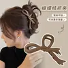 Nuevo Pasador Elegante Mate para el Cabello para Mujer Otoño e Invierno 2026, Tamaño Grande, Accesorio para el Cabello en la Parte Trasera con un Diseño de Línea Melard de Alta Gama