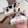 Presilha de Clipe Animal de Desenho Animado Fofo Gato Cachorro Dálmata Leitão Rosa Tubarão Clipe Feminino Acessórios de Cabelo de Animal Fofos Engraçados Headwear