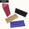 Cartera de Cuero Plegable Triangular Portátil Estuche Plegable para Gafas de Sol