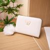Mini Cartera para Mujer 2023 Carteras de Cuero Sentido Premium Bolso de Felpa Estilista Moño Monedero