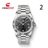 Relógio Masculino Fashion da Marca Chaxigo com Pulseira de Aço Real e Mostrador Grande Relógio de Quartzo para Homens Ca-044-1