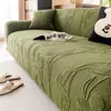 Funda de Sofá de Felpa Jacquard Estilo Retro Modelo Nuevo 2026 Tela Universal para Sofá Todas las Estaciones Resistente a Arañazos de Gato Funda Completa Funda Elástica