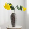 Flor de simulación de alta calidad PU Dátura fotografía de paisaje arreglo de decoración suave para el hogar decoración colgante de boda decoración de jardín pared de flores colgante