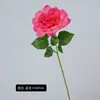 Flor de Rosa Realista de Cabeza Única Más Vendida Transfronteriza, Rosa Realista de Alta Calidad al Tacto para Salones de Bodas, Venta al por Mayor