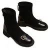 Nueva colección otoño/invierno 2026: botines forrados de polar para mujer, versátiles botines estilo retro Martin con tacón grueso, elegantes y cómodos para ir al trabajo y para uso casual