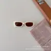 2023 novo óculos de sol de verão infantil com textura fosca, armação longa, estilo coreano estrangeiro para bebê, óculos de sol com proteção solar versáteis, modernos