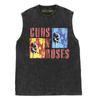 Guns N Rose Flor de Arma Banda vintage Americana Retrô Rock Lavada Velha Camiseta Sem Manga