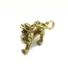 Pingente de chaveiro de carro Ruyi Kirin de latão ornamentos de cobre pequenos ornamentos