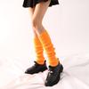 Color de Otoño e Invierno Color Fluorescente Conjunto de Calcetines de Lana Tejidos Calentador de Pies para Mujer Vestido de Halloween Máquina Flait Fiesta Cubrepiernas Grueso