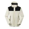 Chaqueta de Algodón Plumón Tres en Uno con Logo, Ropa de Trabajo Desmontable Cortavientos e Impermeable, Gruesa y con Forro Polar para Mayor Calidez