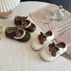 Zapatos Infantiles Estilo Coreano para Niñas Primavera 2026, Zapatos Mary Jane, Zapatos de Piel, Zapatos Suaves para Bebé, Zapatos de Princesa