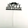 Cartão feliz para assar pai feriado Dia dos Pais eu te amo amor pai plug de barba decoração de bolo
