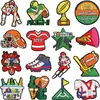 Parches bordados de rugby, parches de competición deportiva, decoraciones para jerseys y zapatos, logotipos bordados para atletas, impresión por transferencia de calor