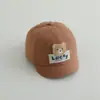 Versão Coreana Urso da Sorte Boné de Baseball Infantil de Aba Curta Chapéu Fofo para Protetor Solar ao Ar Livre para Crianças