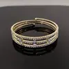 Pulseira ajustável laminada elástica multicamadas de zircônia com diamantes femininas da moda nicho ins simples luxo leve avançada