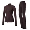 Traje Deportivo Transfronterizo de Nuevo Estilo Ajustado para Mujer, Transpirable Elástico para Correr al Aire Libre, Conjunto de Pantalones Acampanados Ligeramente para Fitness, Yoga