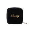 Bolsa de Maquiagem para Celebridade da Internet Envelope Vermelho de Mão Bolsa para Armazenamento de Batom Bolsa de Maquiagem de Viagem Bolsa de Mão de Flanela para Absorvente